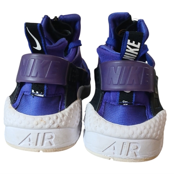 AIR HUARACHE RUN PREMIUM ZIP TRAINERS PURPLE AND BLUE SNEAKERS SIZE 7.5 - Picture 8 of 12
